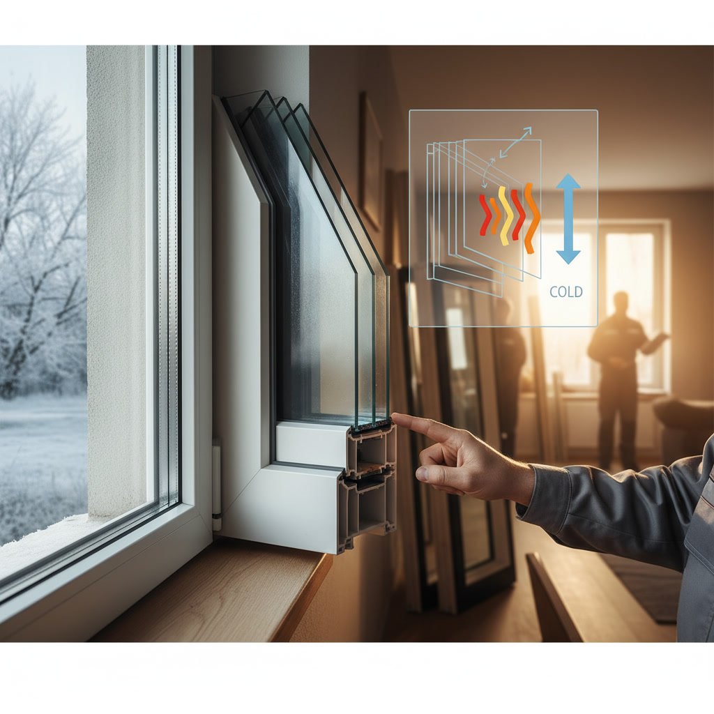 Modern energy efficient replacement windows installed in Rhode Island home exterior